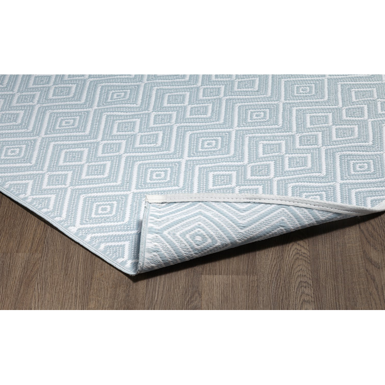 Foundry Select Vosburg Power Loom Blue Rug & Reviews Wayfair Canada